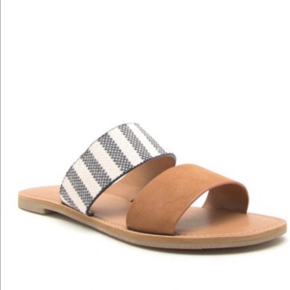 🔥SALE🔥⭐️💕Gingham & Tan Banded Flats!